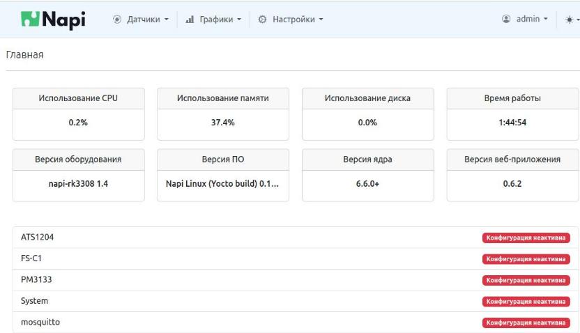 Главная страница NapiConfig
